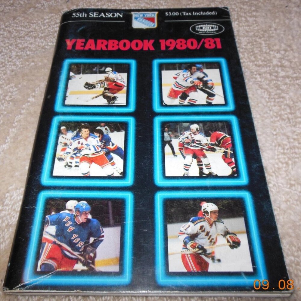 1980 1981 New York Rangers Media Guide Yearbook NHL Hockey Fred Shero Esposito